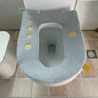 Squatting and Sitting Dual-Use Toilet Seat with Integrated Cushion, Extra Large
