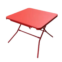 Portable 58cm Square Folding Table for Kids, Indoor/Outdoor Use, E0 Grade Plastic