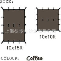 Waterproof Oxford Cloth Camping Tarp Tent, Ultralight Portable Rain Shelter for Outdoor Activities