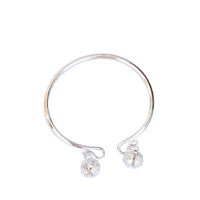 Chinese Style Bell Anklet Bracelet for Women, Adjustable Open Cuff Design, Hanfu Foot Jewelry