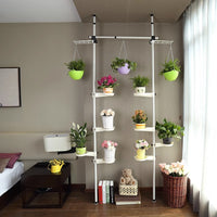 Multi-Tier Wrought Iron Plant Stand for Indoor Living Room Balcony