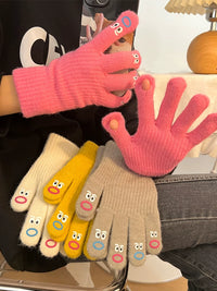 Funny Fingerless Gloves for Women, Winter Warm Cycling & Outdoor Activities