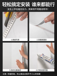 PVC Pipe Cover for Sewer Pipes, Gas Pipes, Bathroom, Balcony - Acrylic Carbon Crystal Board Decorative Shield