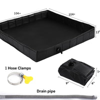 Portable PVC Shower Basin for Outdoor Camping and Travel