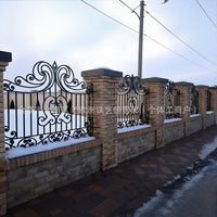 Modern Wrought Iron Garden Fence Panel for Villas and Outdoor Spaces