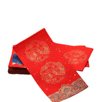 Lunar New Year Couplet Paper Set, Red Xuan Paper for Calligraphy, Blank Spring Festival Scrolls