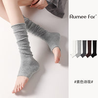 Women's Y2K Ballet Style Scrunch Leg Warmers Mid-Calf Footless Socks for Spring/Summer