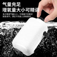 Aquarium Air Pump Oxygenator for Fish Tank, Quiet Small Household Double-Hole Fish Tank Oxygen Pump