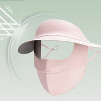 Women's Summer Ice Silk Breathable Full Face Sun Protection Mask for Cycling & Outdoor Activities