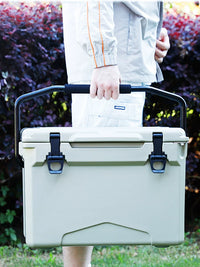 Rotomolded Insulated Cooler Box with Wheels and Handle for Outdoor Fishing Travel