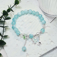 Retro Gradient Glass Bead Butterfly Bracelet for Women