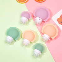 Silicone Travel Bottles for Shampoo, Lotion, and Toiletries - Portable Refillable Containers