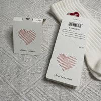 Wholesale Sock Tag Cardboard Labels - Hook-Free Universal Sock Cards for Single/Double Pairs, Men's and Women's Socks