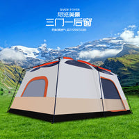 Outdoor 2-Room 4-10 Person Camping Tent Double Layer Waterproof Portable Shelter
