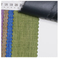 300D Oxford Fabric PVC Coated Black Base Imitation Linen for Bags, Cooler Bags, Tents, Outdoor Gear