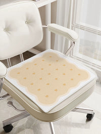 Summer Ice Silk Cooling Seat Cushion for Office Chairs and Stools, Non-slip Breathable Pad for Prolonged Sitting
