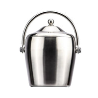 Stainless Steel Double-Layer Ice Bucket with Lid for Bar & Restaurant, Beer & Champagne Chiller