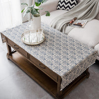 Modern INS Cotton Linen Tablecloth with Pocket Design for Coffee Table and TV Cabinet