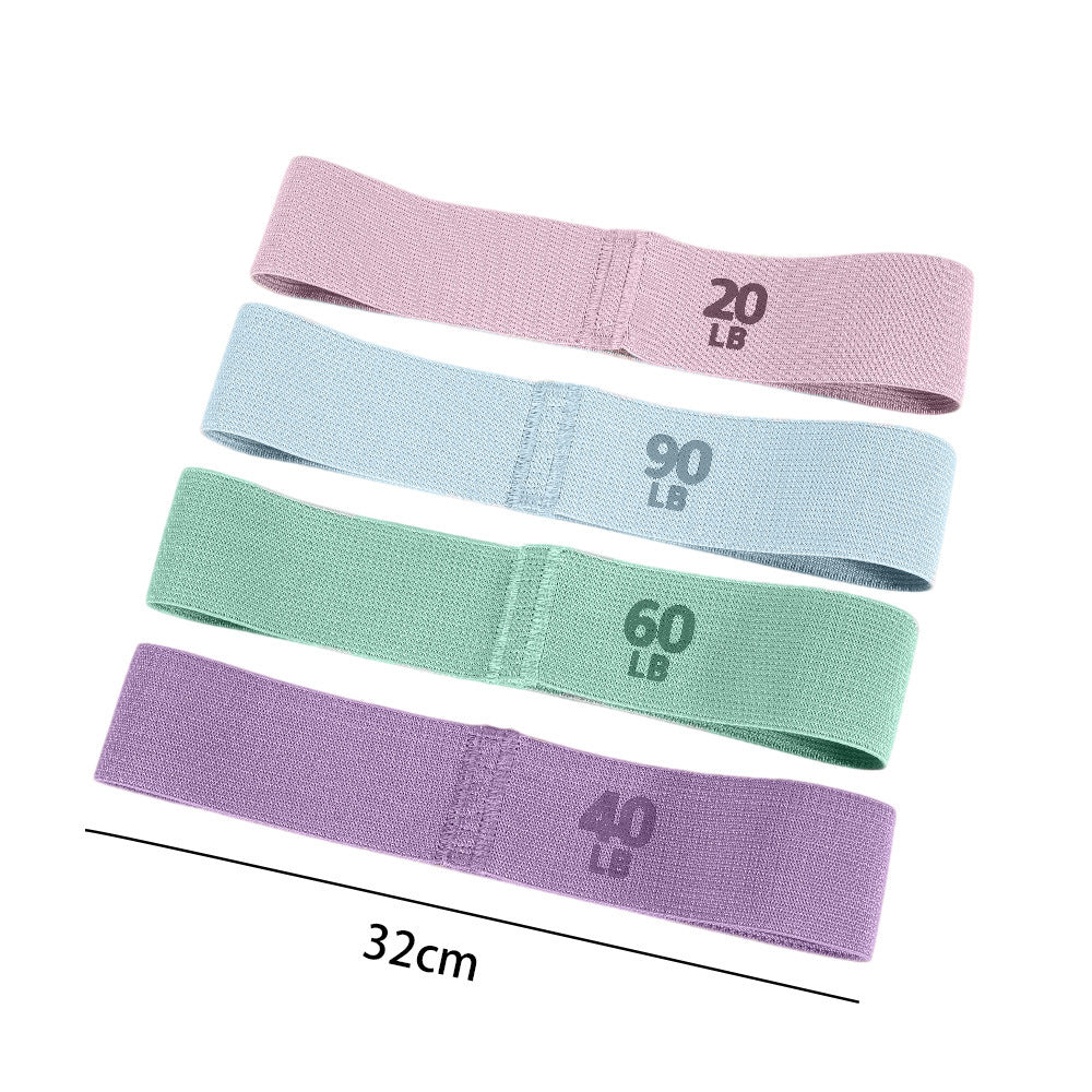 Fabric Resistance Bands Set for Yoga, Pilates, and Strength Training - Non-Slip Elastic Exercise Loops