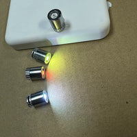 Miniature LED Spotlight for Dollhouse & DIY Models - Warm, White, Yellow, Red Light Options