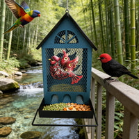 Hanging Metal Bird Feeder for Garden & Patio Decor