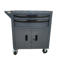 Double Door Automotive Repair Tool Cabinet Workshop Hardware Storage Mobile Drawer Cart