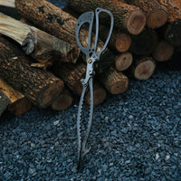 Lightweight Outdoor Camping Fire Tongs for Bonfire BBQ Charcoal