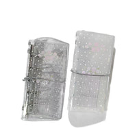 Transparent Rose Dot Mini Binder Notebook M5 for Journaling and Photo Storage