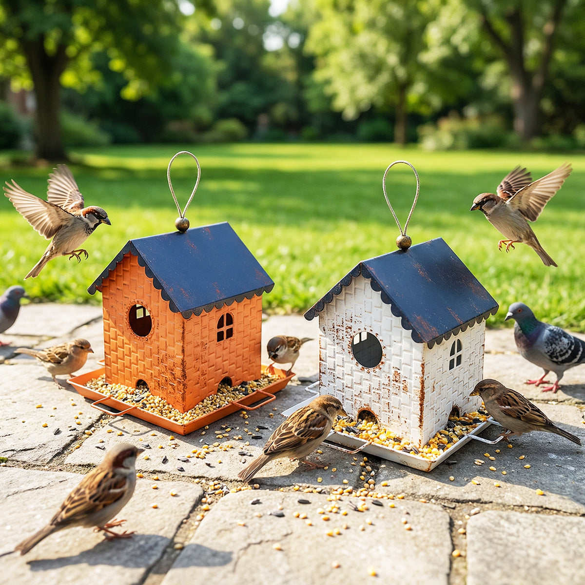Hanging Bird Feeder Outdoor Garden Decoration House Design