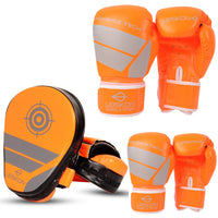 Kids & Adults Boxing Gloves and Focus Mitts Set for Muay Thai Kickboxing Training
