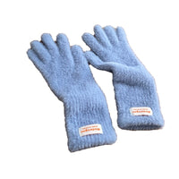 Women's Winter Knitted Fingerless Touchscreen Gloves Warm Thick Cycling Student Gloves