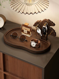 Decorative Entryway Key and Jewelry Tray with Storage for Desk or Vanity