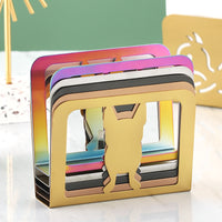 Nordic Ins Gold Triangle Stainless Steel Napkin Holder for Restaurant Cafe Hotel Dining Table