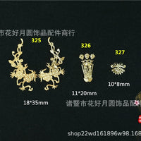 Miniature Doll Hair Ornaments - Floral, Phoenix Tail, Butterfly Designs for OB11 and Barbie Dolls