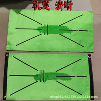 Golf Swing Mat with Impact Trajectory Detection for Indoor/Outdoor Practice