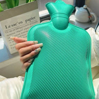 Vintage Twill Hot Water Bottle for Home Use, Foot Warmer, 2L Capacity