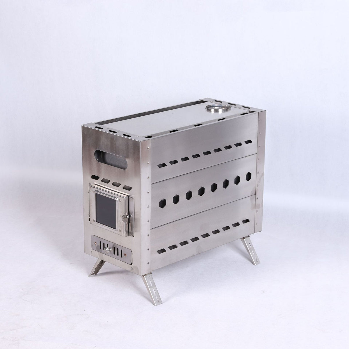 Portable Stainless Steel Wood Burning Tent Sauna Stove for Outdoor Camping Heating and Cooking
