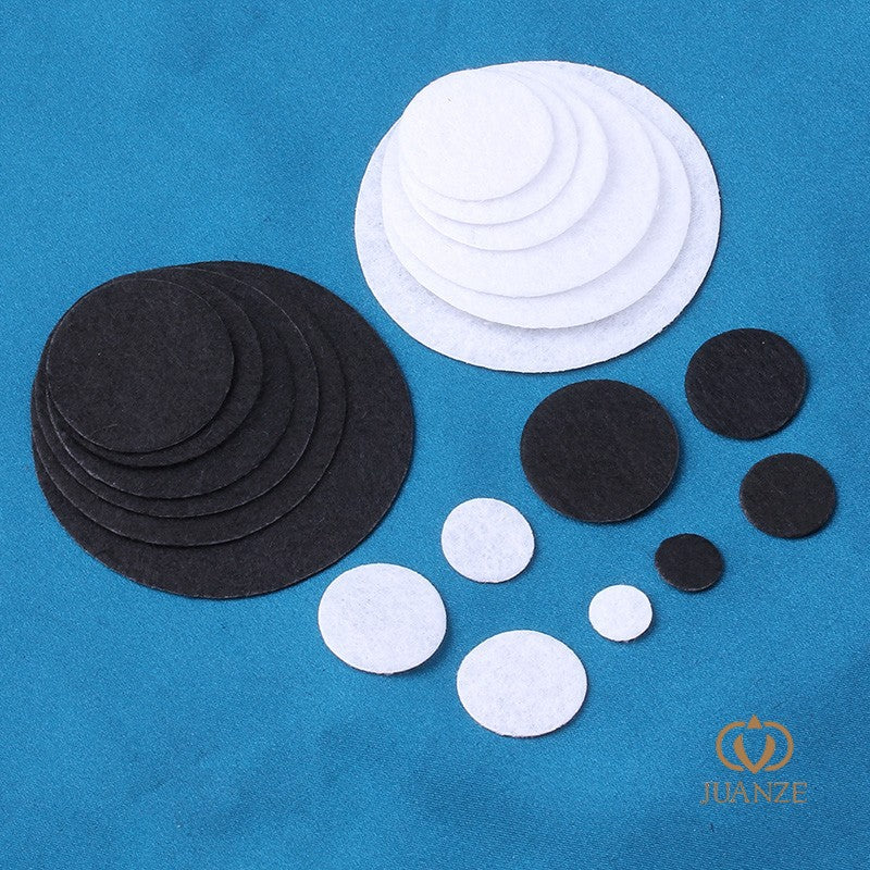 DIY Felt Fabric Circles for Crafting Hair Clips and Brooches, Non-Woven Base Material