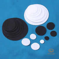 DIY Felt Fabric Circles for Crafting Hair Clips and Brooches, Non-Woven Base Material