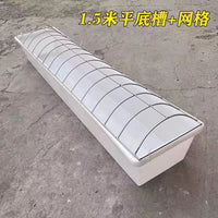 Large Capacity Poultry Feeder and Waterer Trough for Chickens, Ducks, Geese
