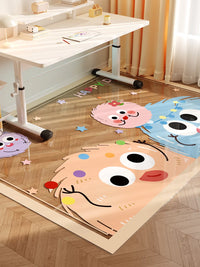 Cartoon Floor Mat for Entryway and Chair Protection, Stain-Resistant, Washable, Cuttable