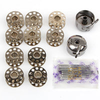 Sewing Machine Bobbin Case and Bobbin Set for Home and Industrial Use - Metal Shuttle Hook Parts