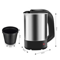 Portable Electric Kettle, Stainless Steel Automatic Shut-off Boil-Dry Protection