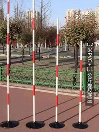 Soccer Training Slalom Poles with Bases for Agility and Driving Practice