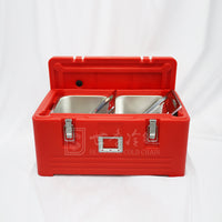 30L Commercial Food Grade Insulated Cooler Box for Food Delivery, Catering, Camping, and Car Refrigeration