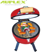12-Inch Ceramic Portable BBQ Grill for Outdoor Tabletop Cooking