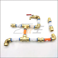 RV Quick-Connect Water Line Copper Fittings for Water System Modification