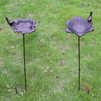 Vintage Cast Iron Bird Feeder Garden Ornament