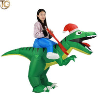 Inflatable Dinosaur Rider Costume for Halloween & Festivals
