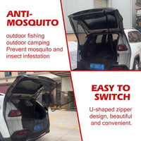 Car Trunk Screen Tent for RVs and Self-Driving Tours, Ventilated Tailgate Mosquito Net